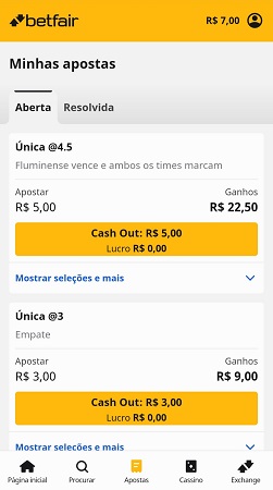 betfair cashout
