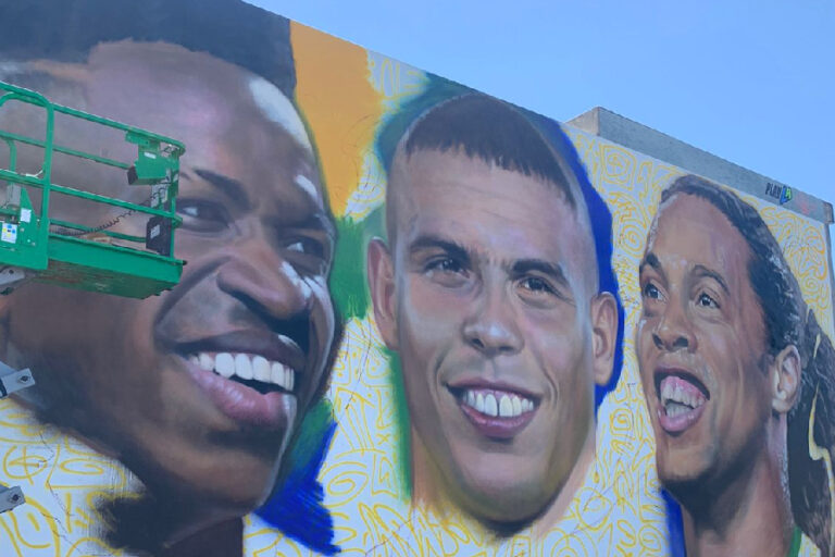 Nos EUA, Venice Beach tem mural brasileiro pintado por artista argentino