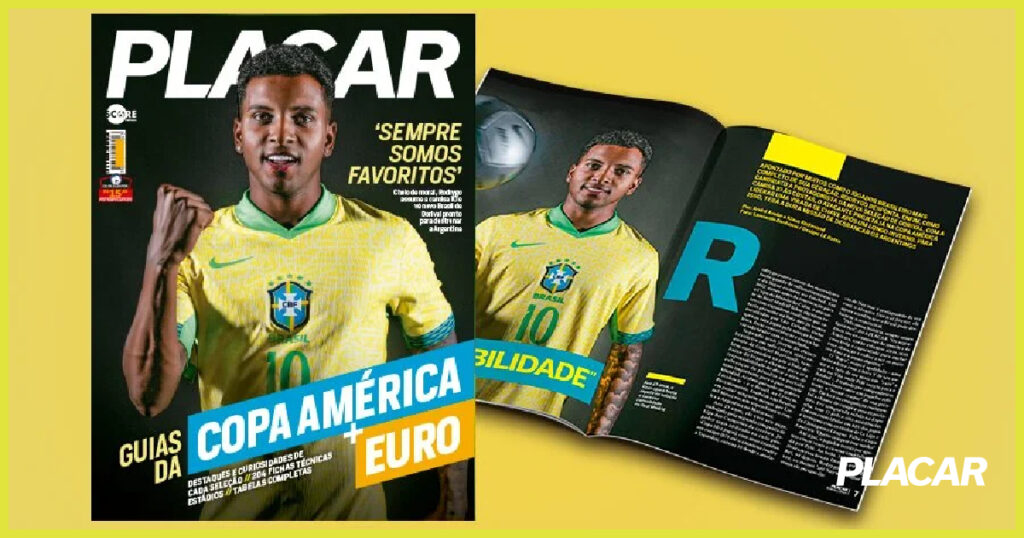 Capa Rodrygo - Guia da Euro e Copa América - PLACAR
