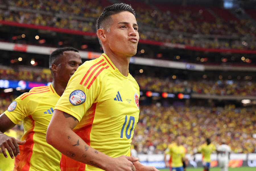 James Rodríguez: um gol e quatro assistências durante a Copa América - Jamie Squire/Getty Images via AFP