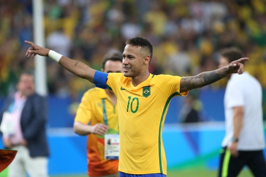 Neymar durante as comemorações de 2016 - Foto: Roberto Castro/ Brasil2016
