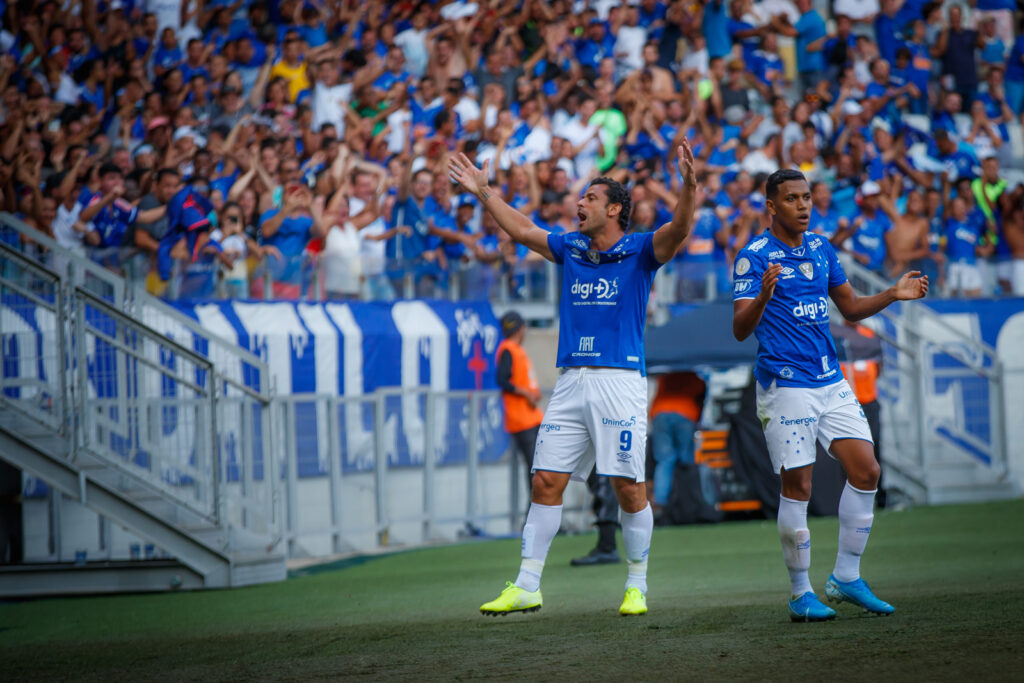 Fred comemora gol pelo Cruzeiro - Vinnicius Silva/Cruzeiro