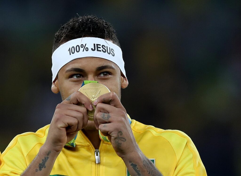 Neymar conquistou o primeiro título olímpico do Brasil EFE/Marcelo Sayão