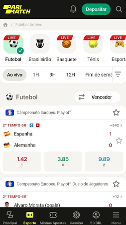 Esportes na Parimatch