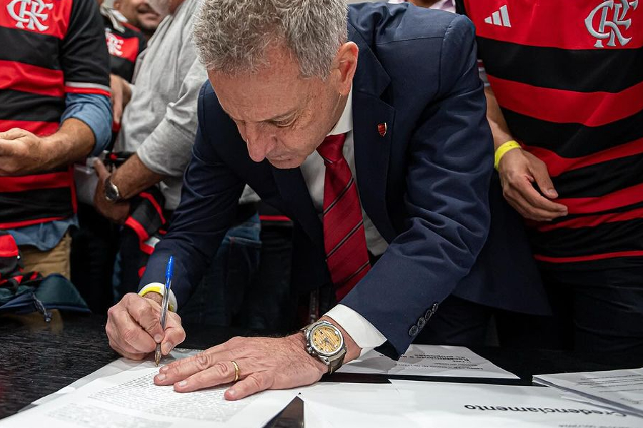 Rodolfo Landim, Flamengo, estádio Flamengo - Divulgação/Flamengo