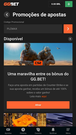 como fazer cadastro com código promocional ggbet