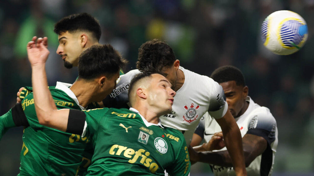 Palmeiras venceu Corinthians com duas bolas paradas - - Cesar Greco/Palmeiras