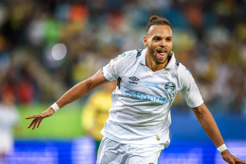 Braithwaite estreou marcando dois gols pelo Imortal - Lucas Uebel/Grêmio FBPA