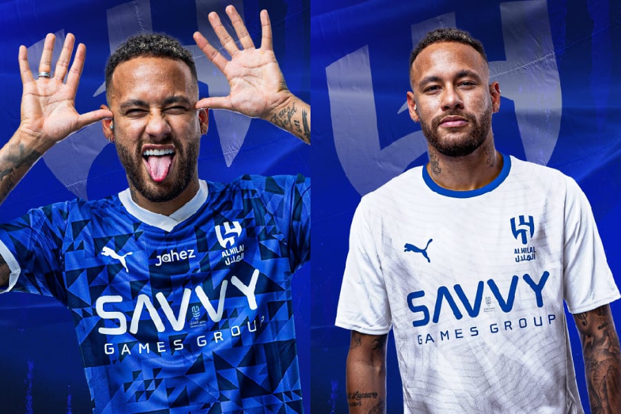 Neymar, Al-Hilal, uniforme - Divulgação/Al-Hilal