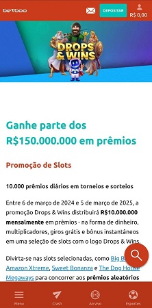 betboo drops & wins