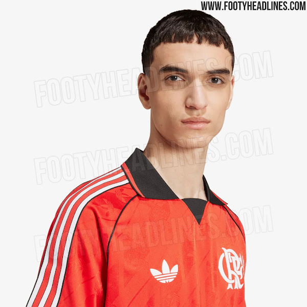 Flamengo, camisa retrô, uniforme 3 - Reprodução/FootyHeadlines