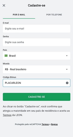 leon bet cadastro