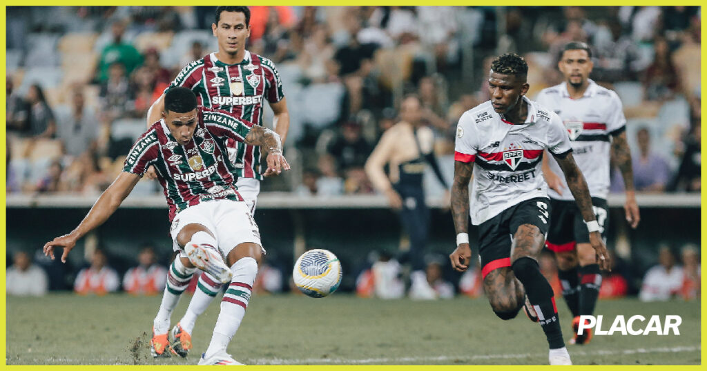 Kauã Elias, Fluminense x São Paulo, LUCAS MERÇON/DIVULGAÇÃO/FLUMINENSE F.C.