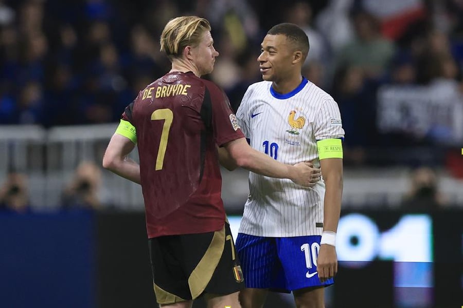 Com Mbappé poupado, França bate Bélgica na Nations League