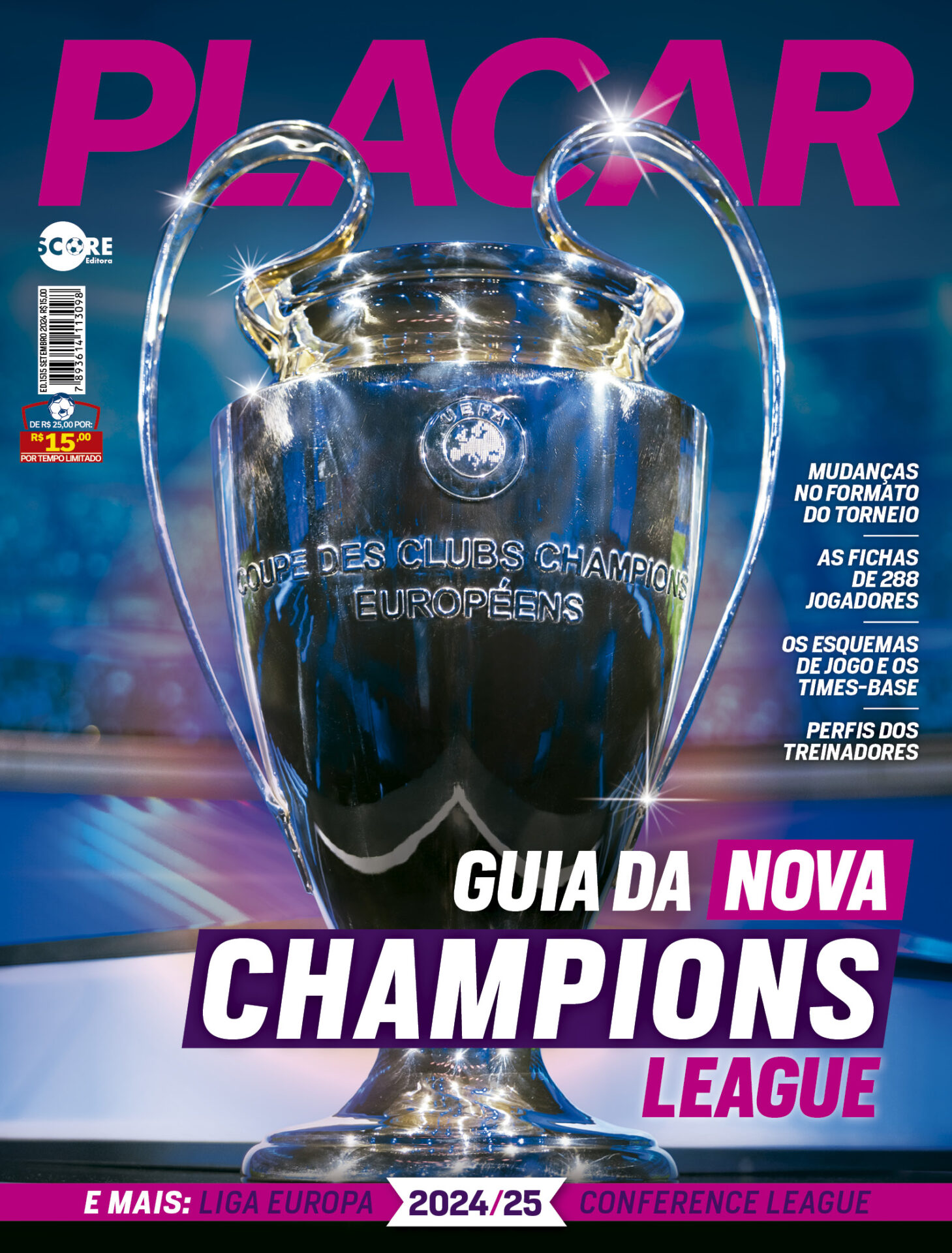 Capa do guia da Champions League 20024/25