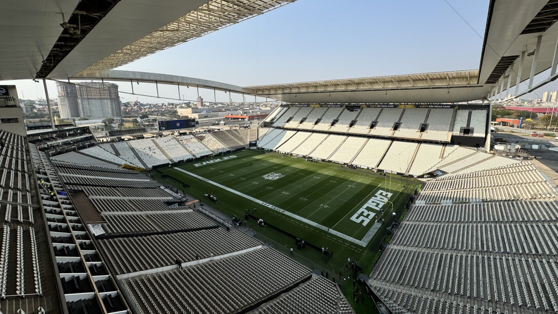 Neo Química Arena recebe evento da NFL em São Paulo -Fernando Bueno e Vinícius Alves/ Agência Corinthians