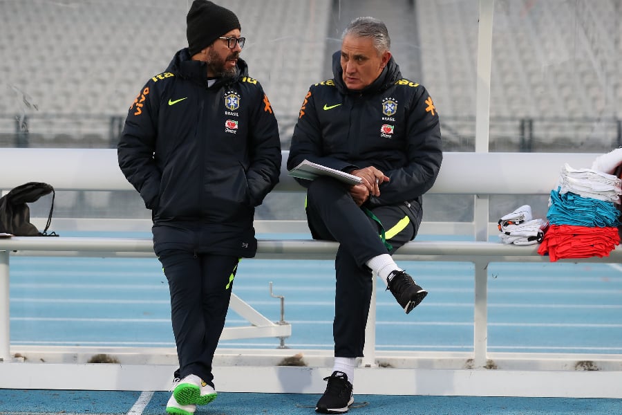 Cléber Xavier, Tite, seleção brasiliera - Lucas Figueiredo/Divulgação/CBF