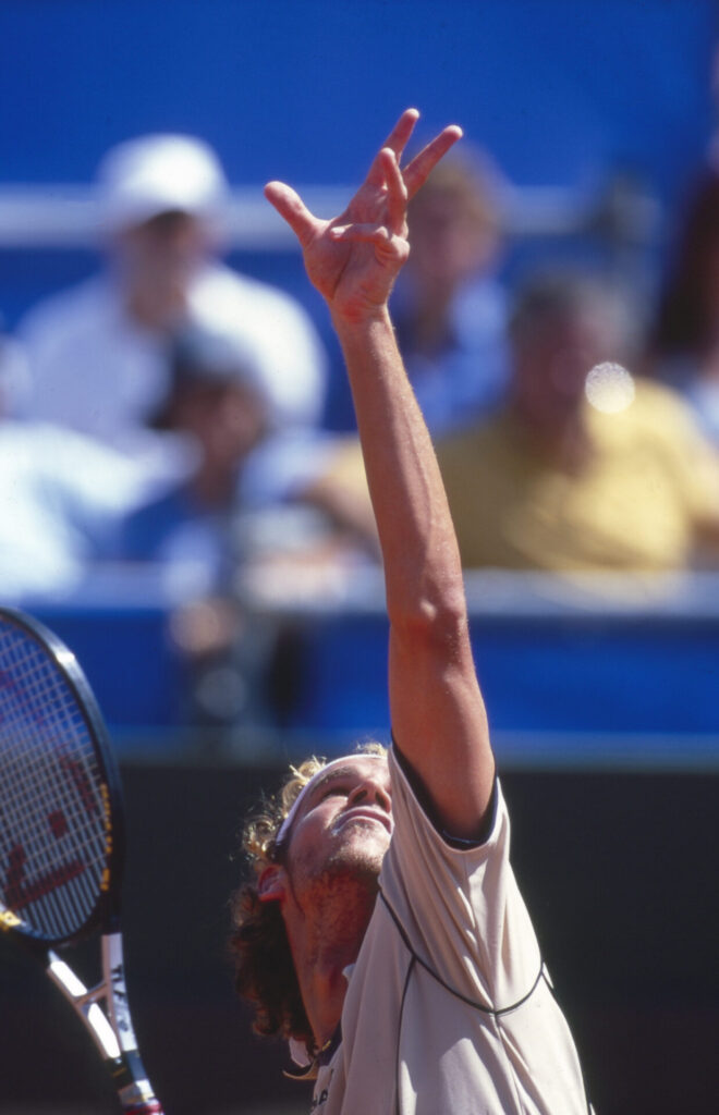 Guga durante a Copa Davis de Tênis de 2000 - Ricardo Corrêa/PLACAR