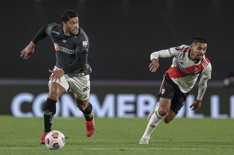 Galo de Hulk venceu o River Plate no Monumental, em 2021 - Pedro Souza / Atlético