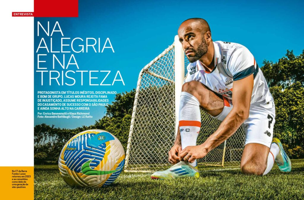 Lucas Moura: a nova face do maduro ídolo são-paulino - Reprodução/Placar