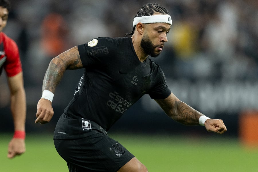 Memphis Depay marcou o primeiro gol com a camisa do Corinthians - Rodrigo Coca/Agência Corinthians