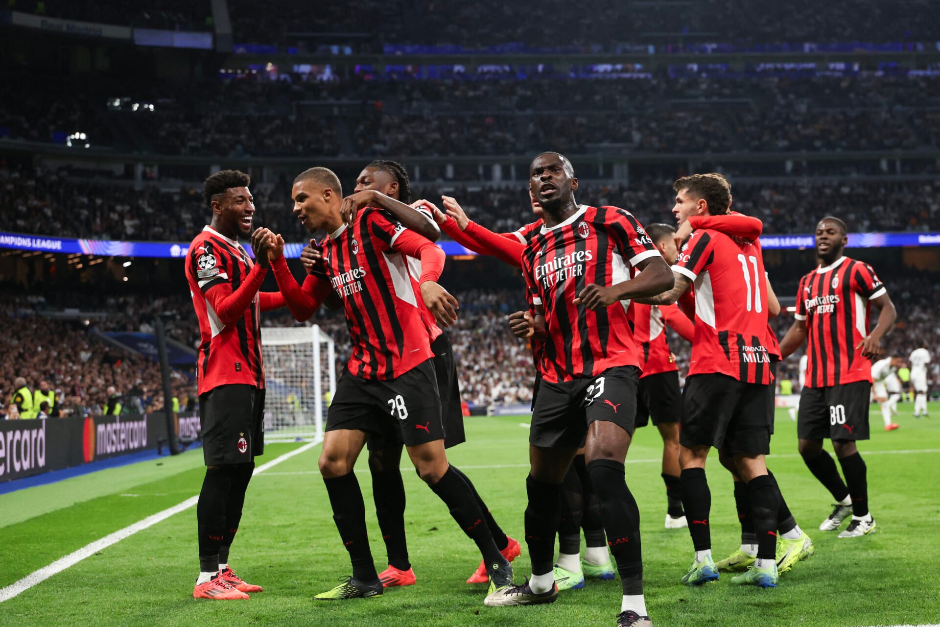 Milan surpreende o Real Madrid em pleno Bernabéu pela Champions