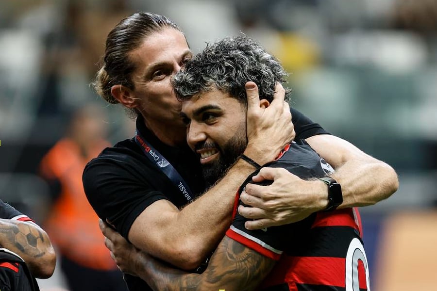 Filipe Luís, Gabigol, Flamengo, Copa do Brasil - Antonio Lacerda/EFE