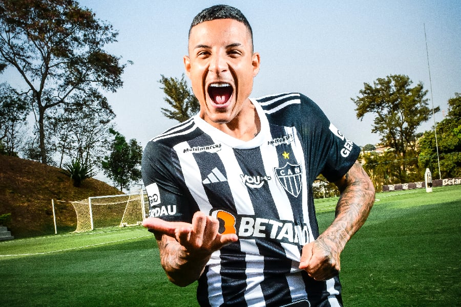 Guilherme Arana, do Atlético Mineiro, no CT do Galo - Alexandre Battibugli/PLACAR