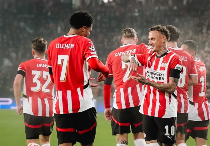 PSV goleia o Girona e conquista primeira vitória na Champions