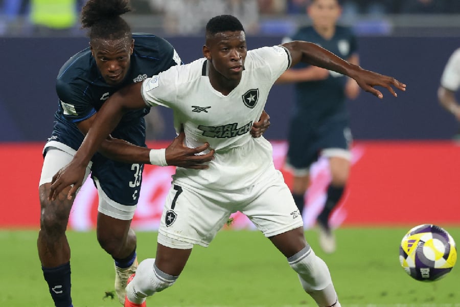 Luiz Henrique, Botafogo x Pachuca, Intercontinental 2024 - KARIM JAAFAR / AFP