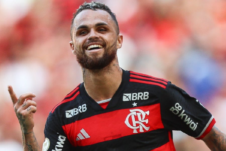 Michael marcou pelo Flamengo contra o Inter - Gilvan de Souza / CRF