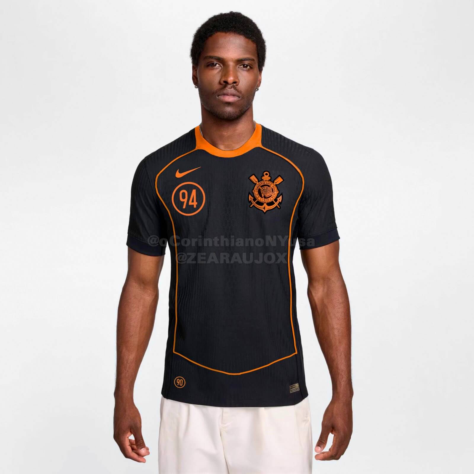 Esboço de possível camisa 3 do Corinthians em 2025 - @ocorinthianonyusa/Reprodução