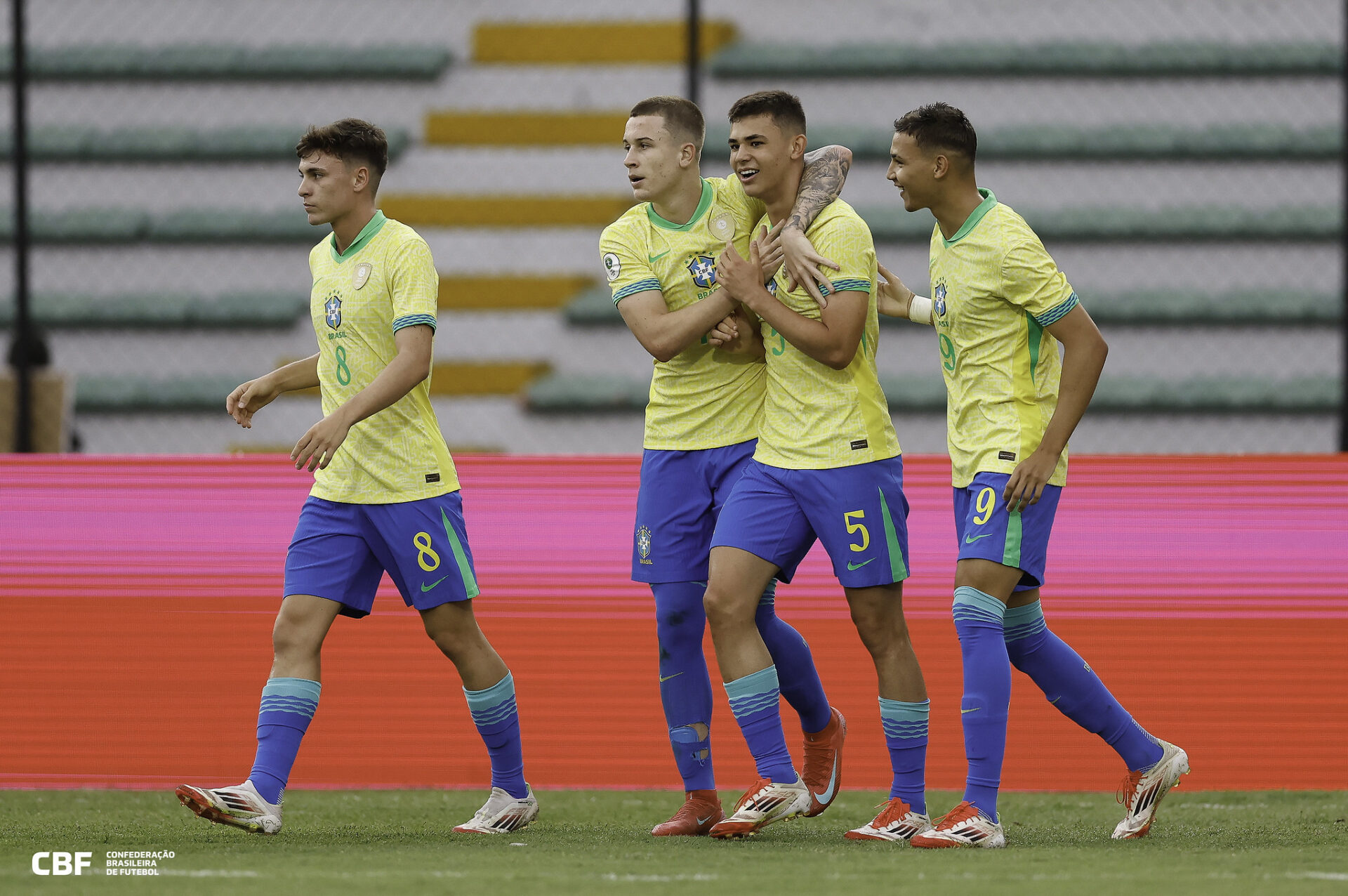 Moscardo comemora gol pela seleção sub-20 - RAFAEL RIBEIRO/CBF