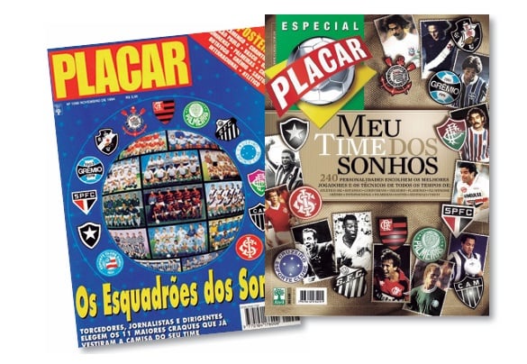 As capas das edições de 1994 e 2006