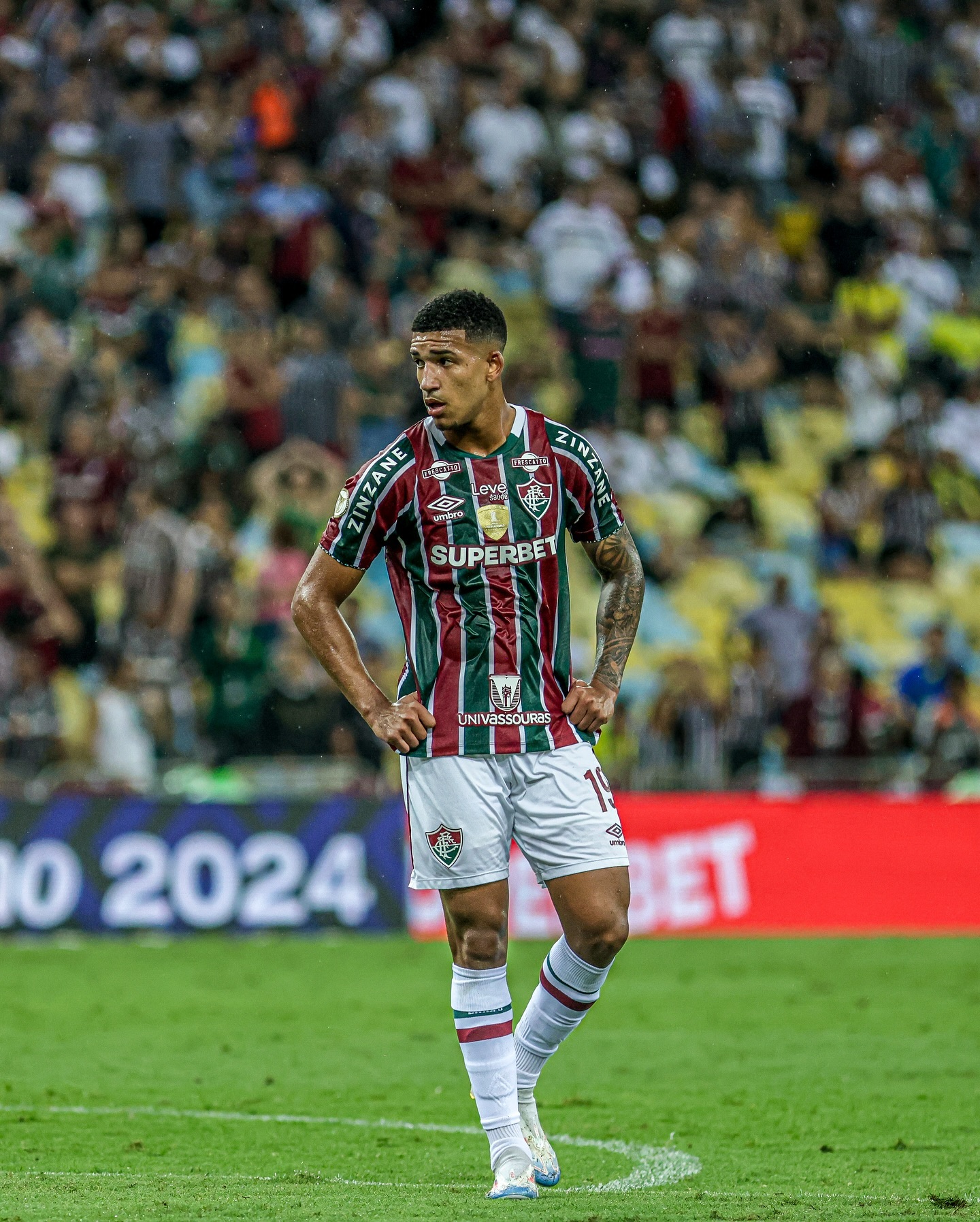 Kauã Elias em partida pelo Fluminense - Fonte: @kauaelias09