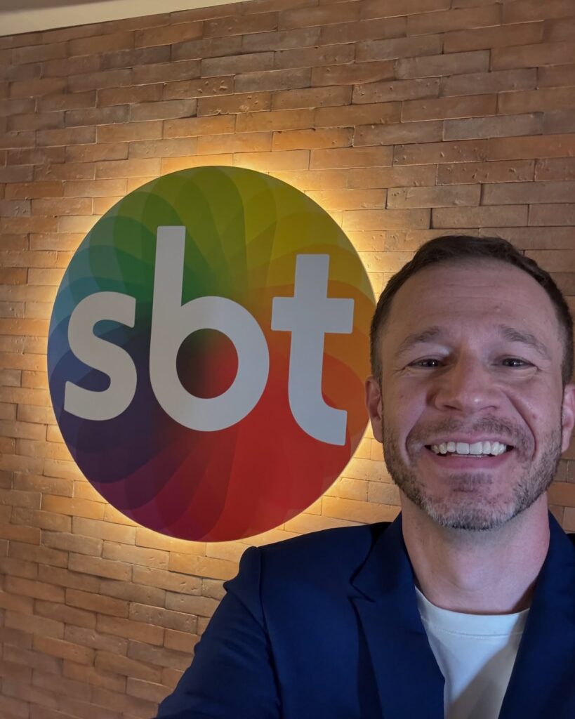 Tiago Leifert no SBT - Fonte: @tiagoleifert