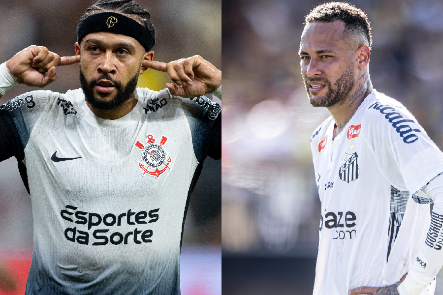 Memphis x Neymar: amigos e rivais se enfrentam por Corinthians e Santos na quarta-feira