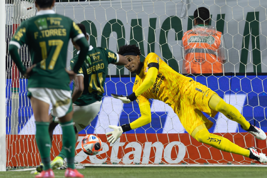 Hugo Souza, Estêvão, Palmeiras x Corinthians, Rodrigo Coca/Agência Corinthians