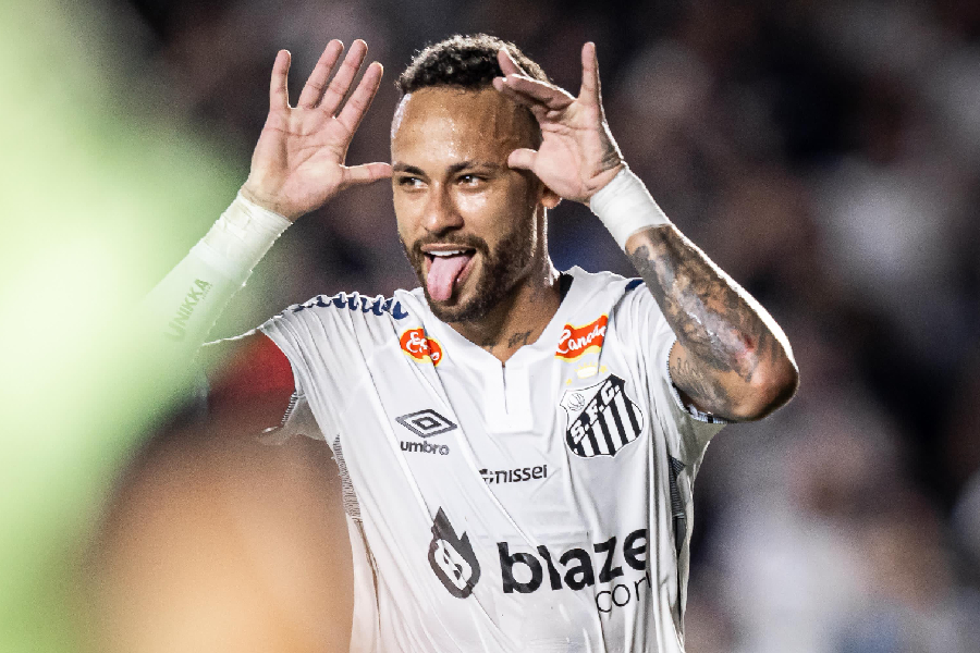 Santos vence o Água Santa com primeiro gol de Neymar na volta