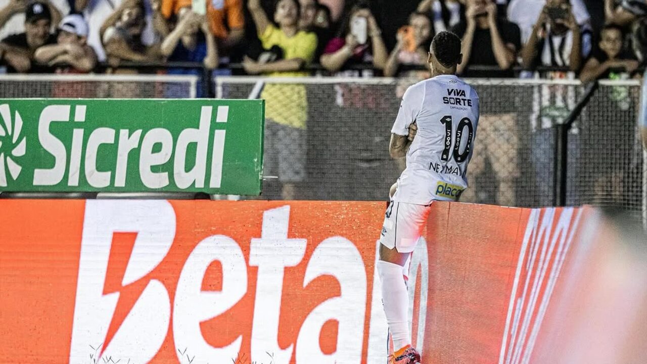 Neymar marca gol olímpico, Santos vence o Inter de Limeira e avança no Paulista