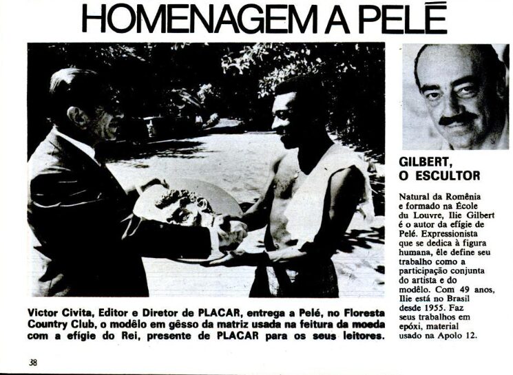 Pelé na edição número 1 de PLACAR, de 20 de março de 1970