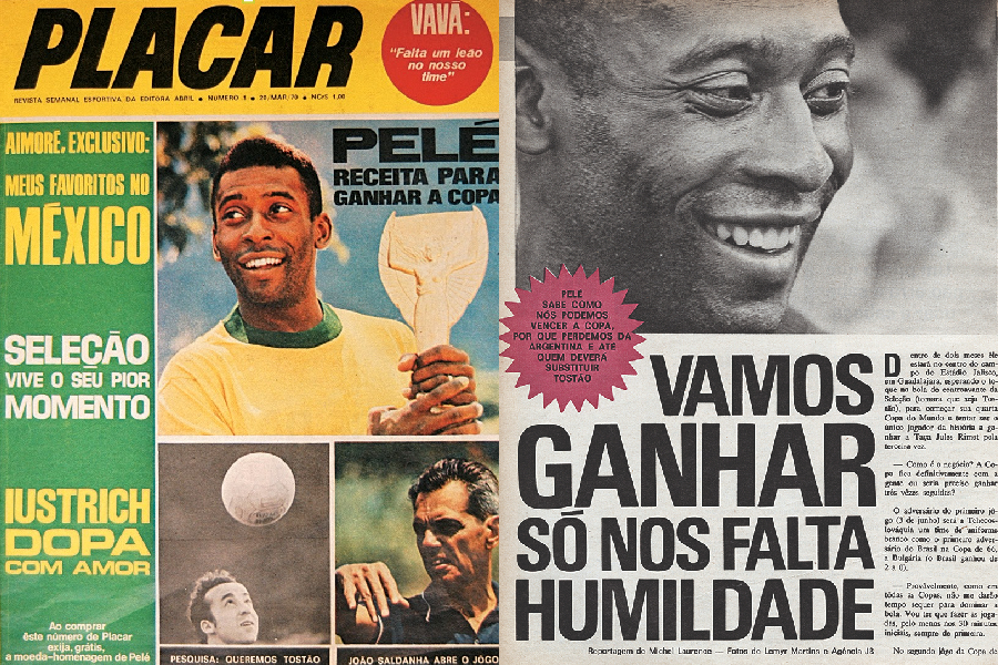 Há 55 anos: a receita de Pelé para o tri, na edição número 1 de PLACAR