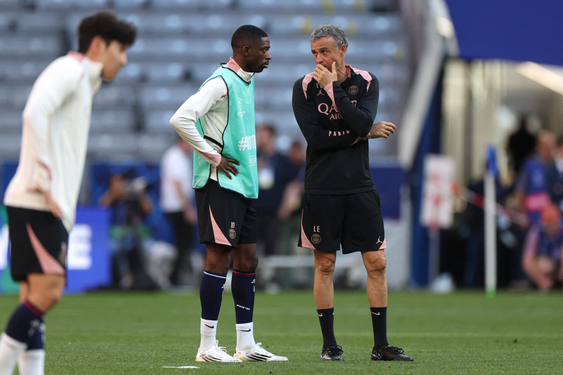 Dembélé e Luis Enrique: atacante e técnico estabeleceu relação de confiança no PSG - Franck Fife/AFP