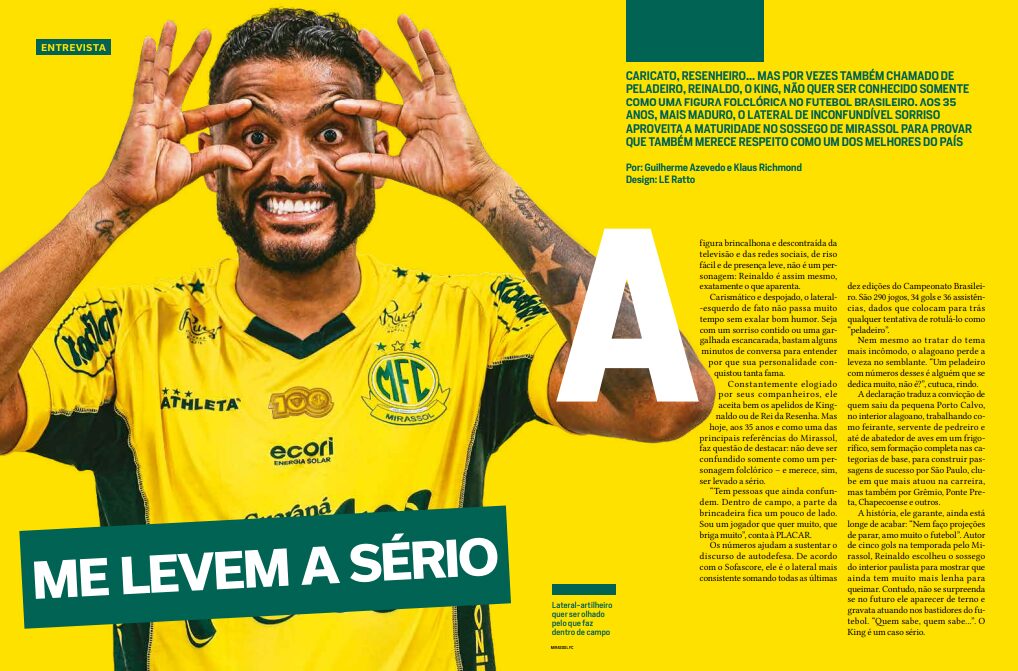 Reinaldo é um dos entrevistados da PLACAR de maio