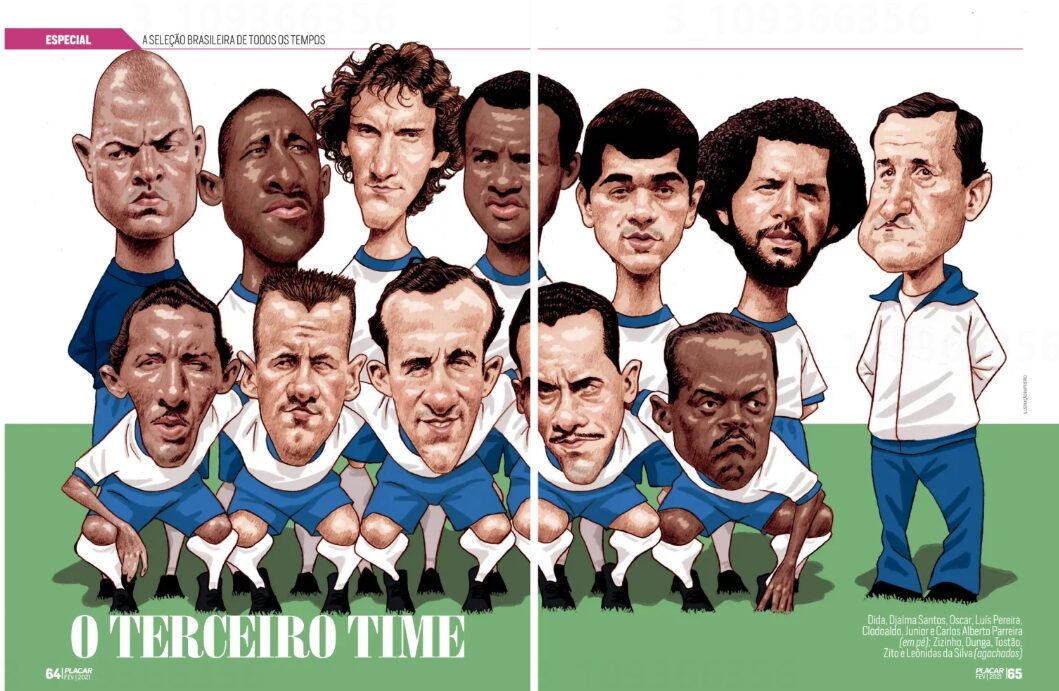 O terceiro time eleito pelo júri de PLACAR