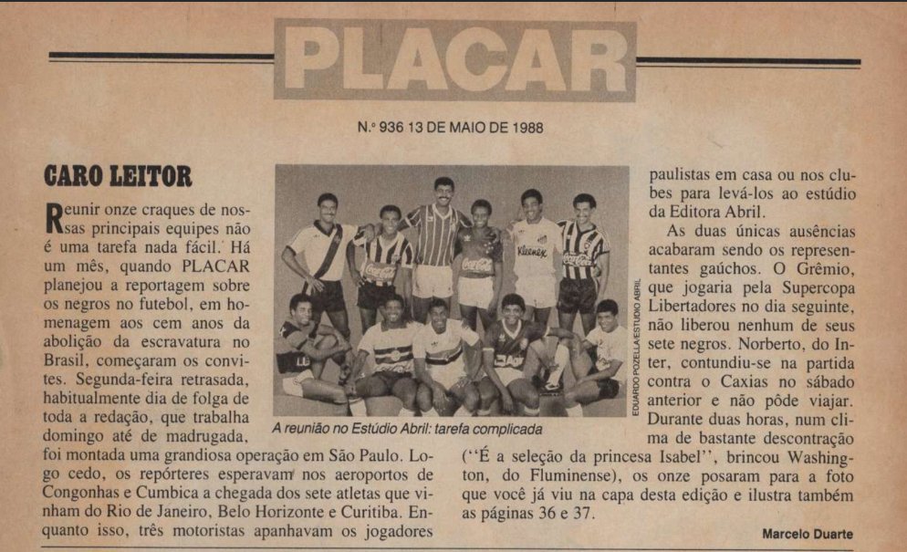 Carta ao Leitor da PLACAR de 13 de maio de 1988 