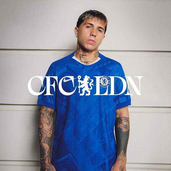 Enzo Fernández, jogador do Chelsea. Foto: X/@chelseafc