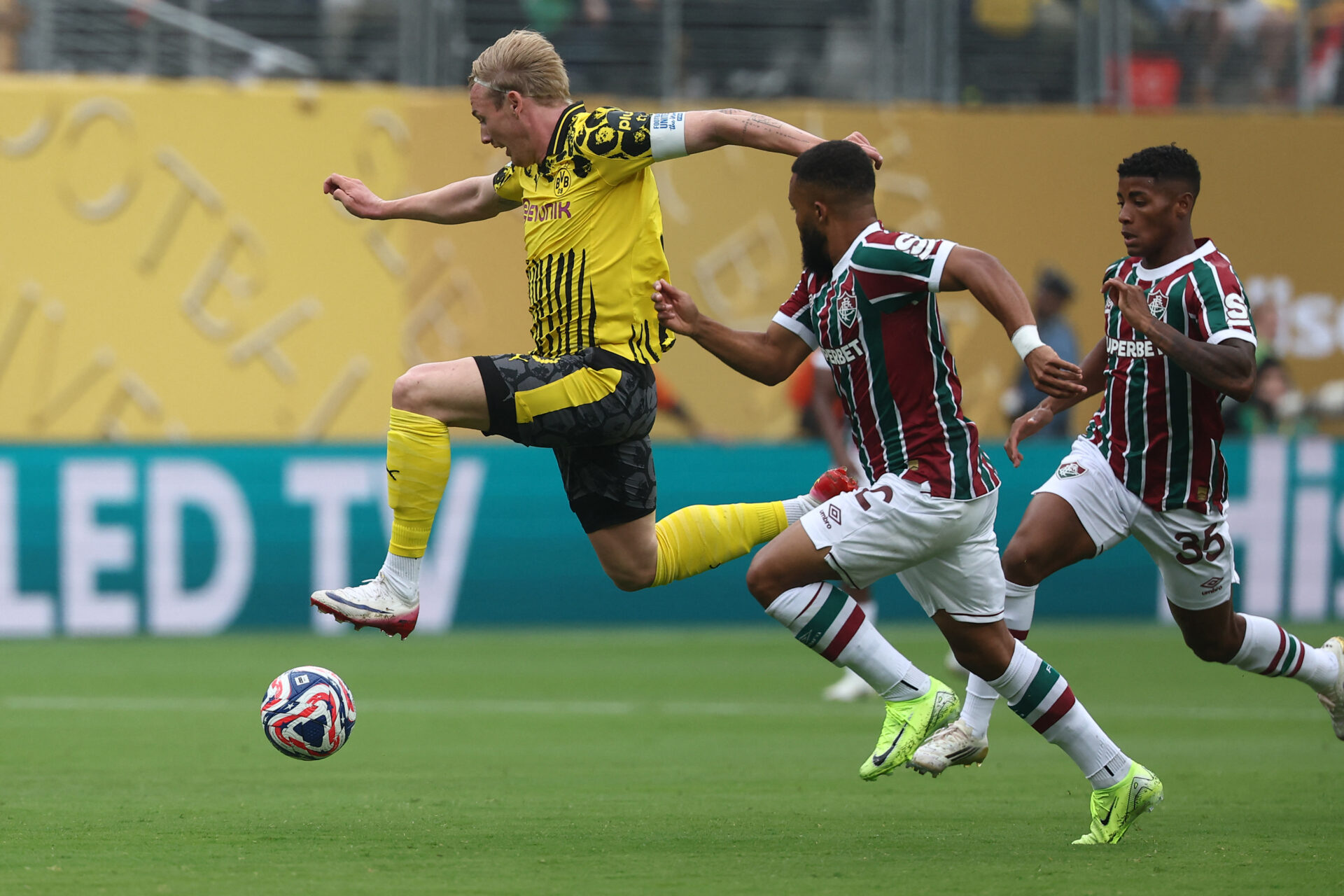 Dortmund e Fluminense medem forças no Metlife Stadiaum - Franck Fife/AFP