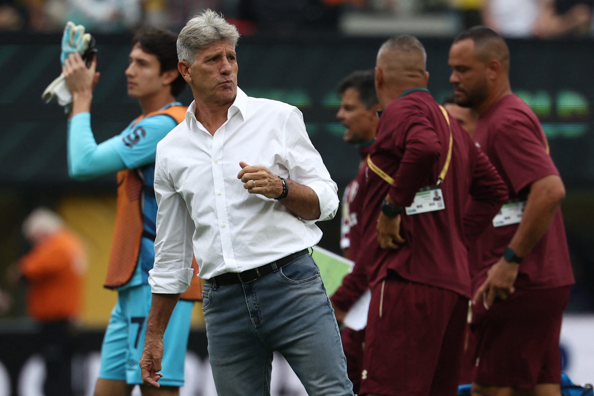Renato Gaúcho saiu satisfeito com o empate do Flu - Franck Fife/AFP