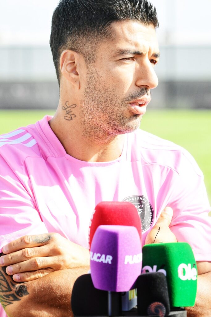 Luís Suárez durante treino do Inter Miami - Alexandre Battibugli/PLACAR